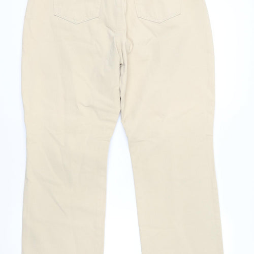 Marks and Spencer Womens Beige   Trousers  Size 16 L28 in