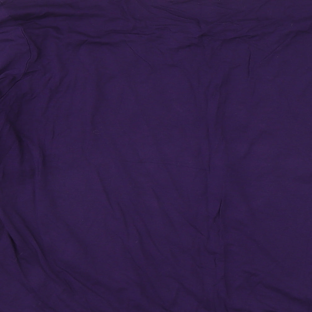 Preworn Womens Purple   Basic T-Shirt Size 20