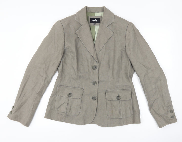 Per Una Womens Grey Jacket Suit Jacket Size 12