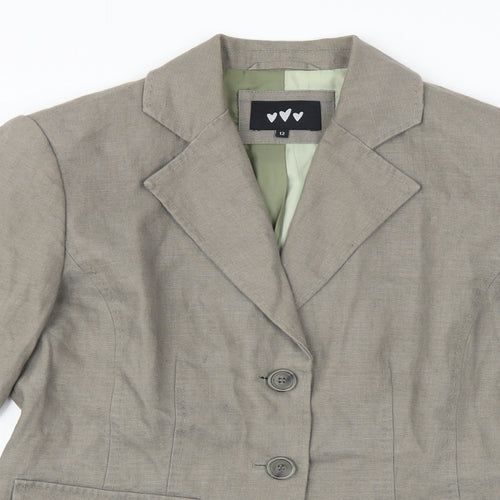 Per Una Womens Grey   Jacket Suit Jacket Size 12
