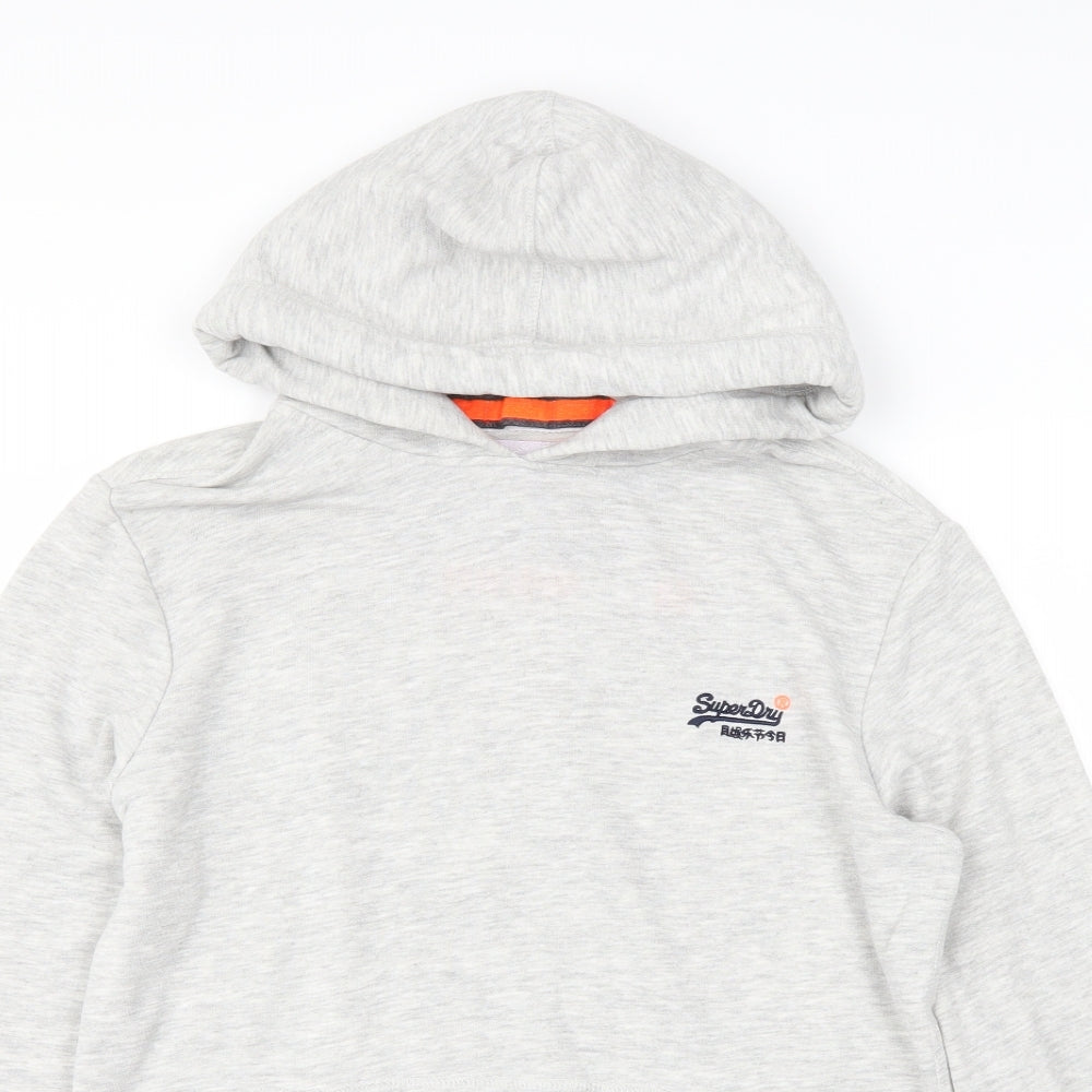 Superdry Womens Grey   Pullover Hoodie Size M