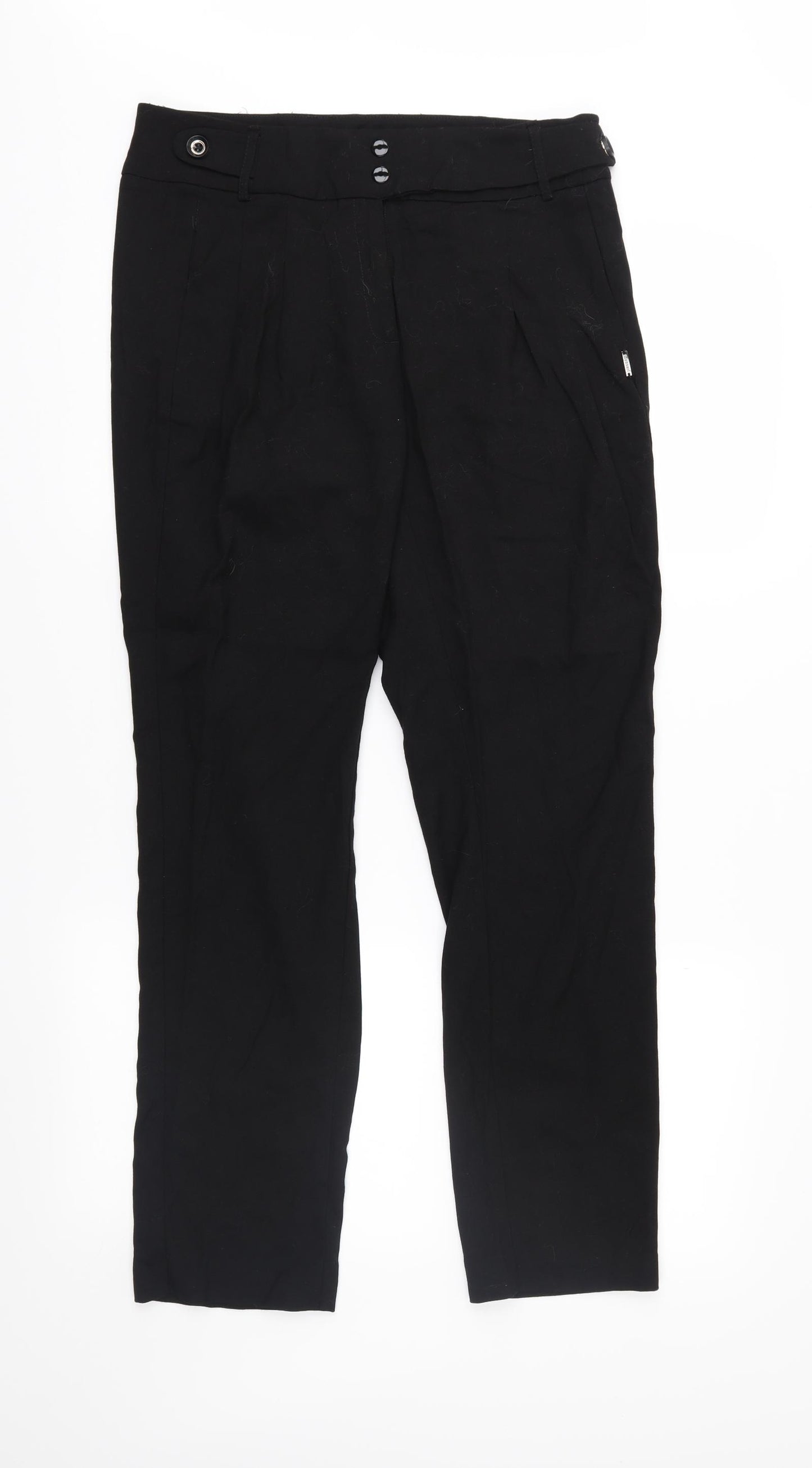 Monnari Womens Black   Trousers  Size 10 L28 in
