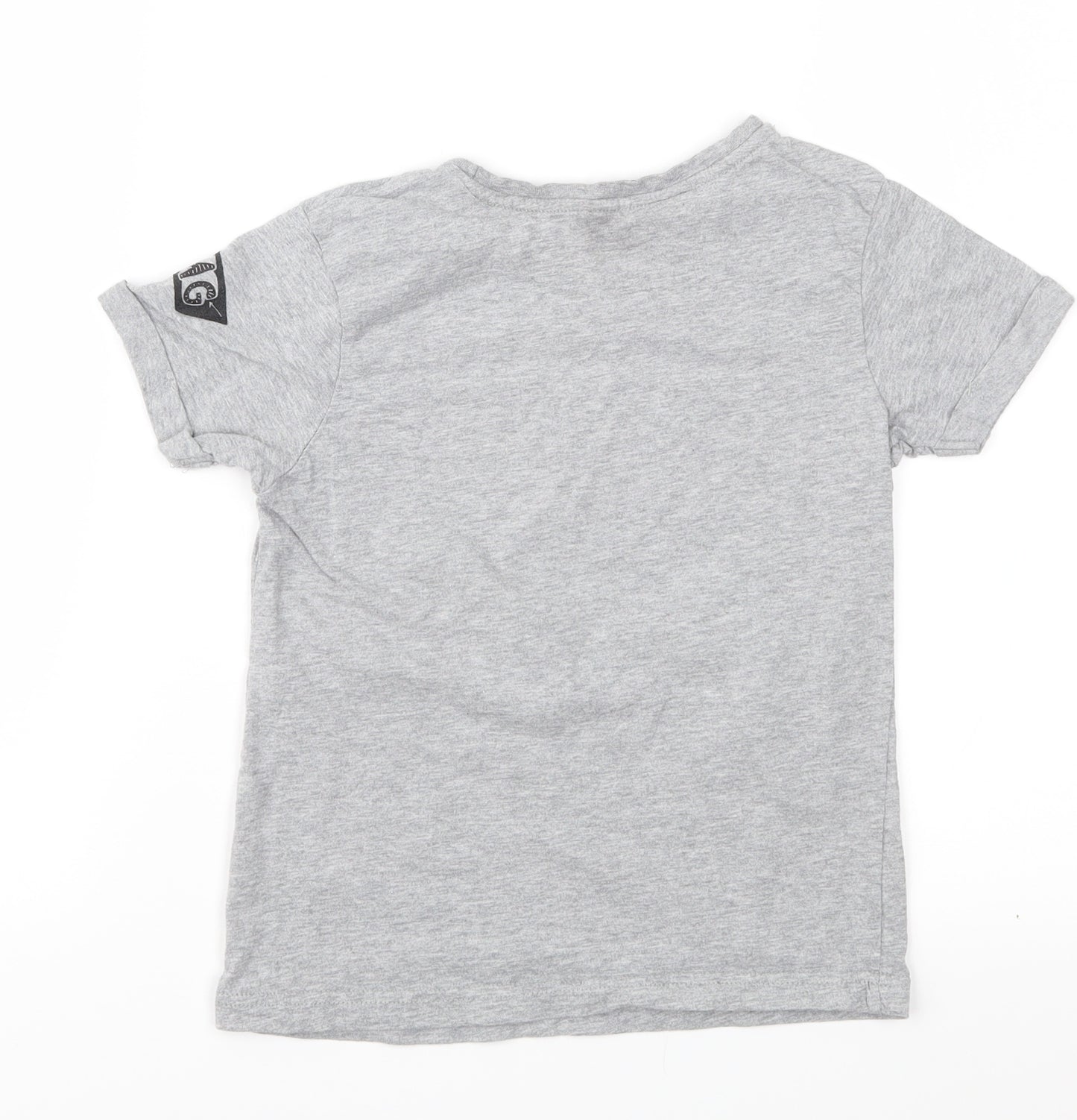 George Boys Grey  Jersey Basic T-Shirt Size 6-7 Years