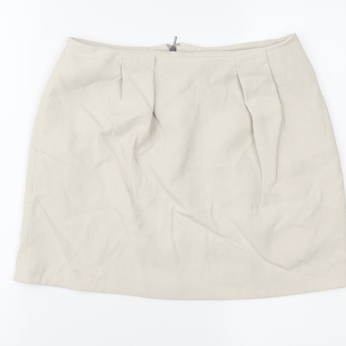 Mango Womens Beige   Mini Skirt Size 8