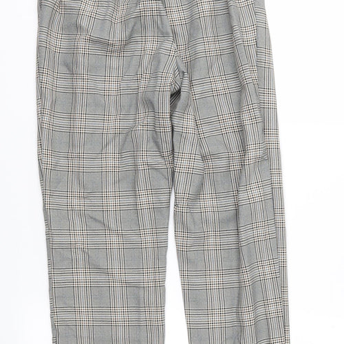 Atmosphere Womens Brown Check  Trousers  Size 8 L26 in