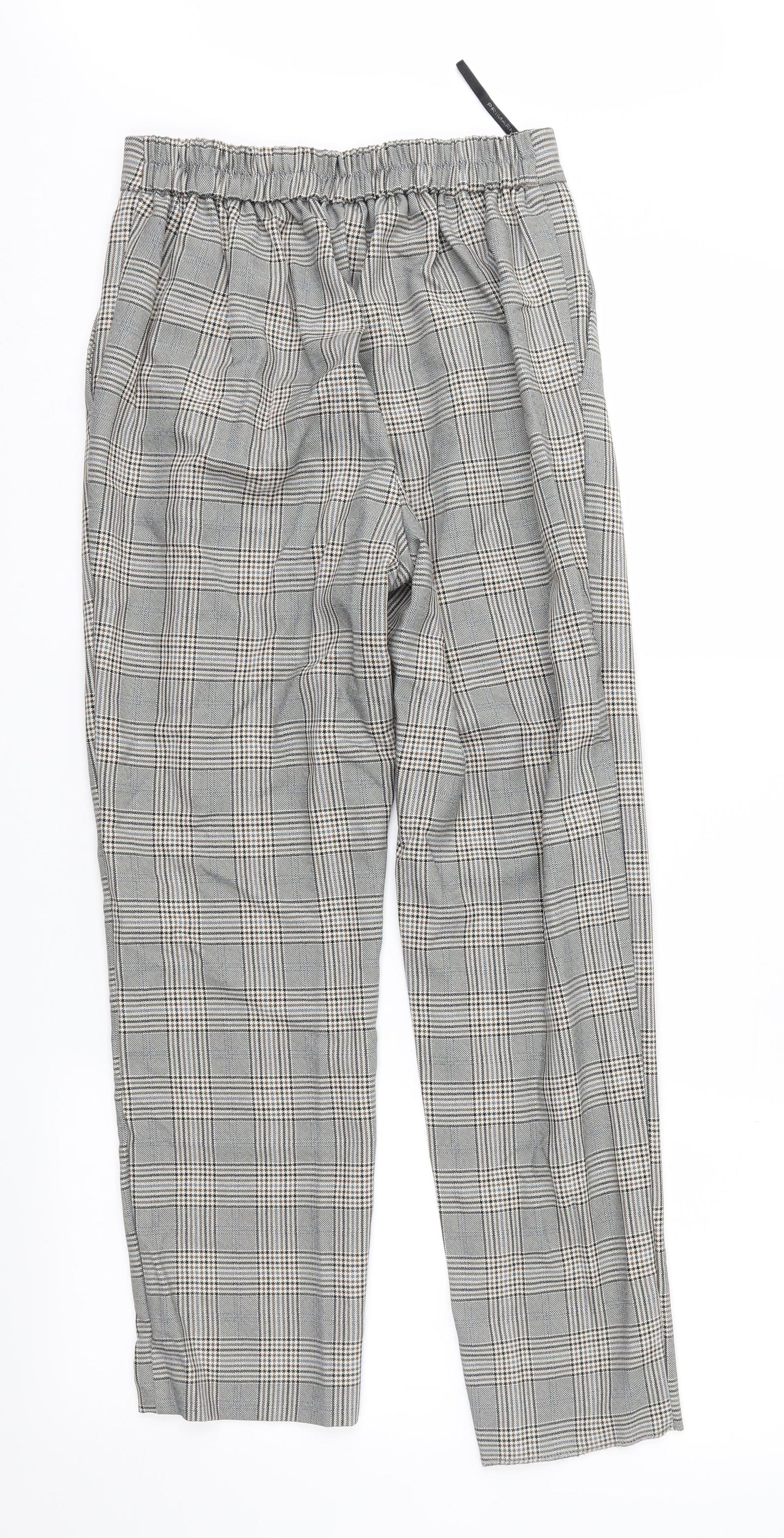 Atmosphere Womens Brown Check  Trousers  Size 8 L26 in