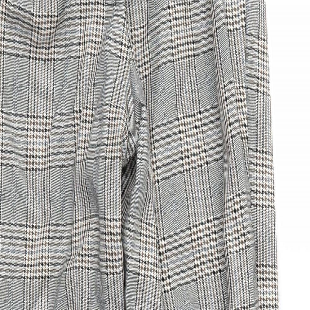 Atmosphere Womens Brown Check  Trousers  Size 8 L26 in