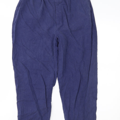 Zara Womens Blue   Pedal Pusher Trousers Size S L23 in