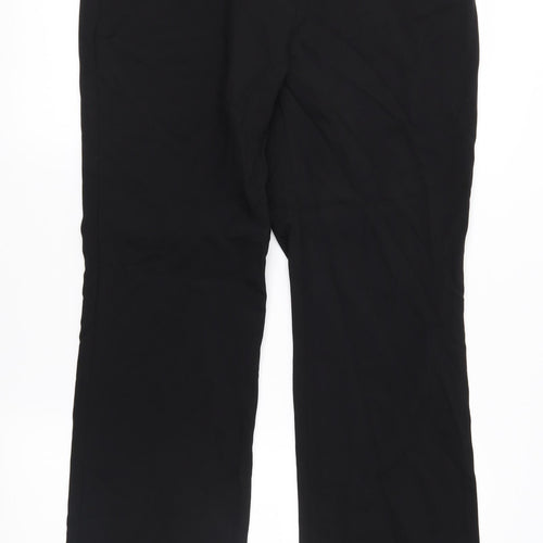 Papaya Womens Black   Trousers  Size 12 L30 in