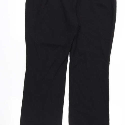 Papaya Womens Black   Trousers  Size 12 L30 in