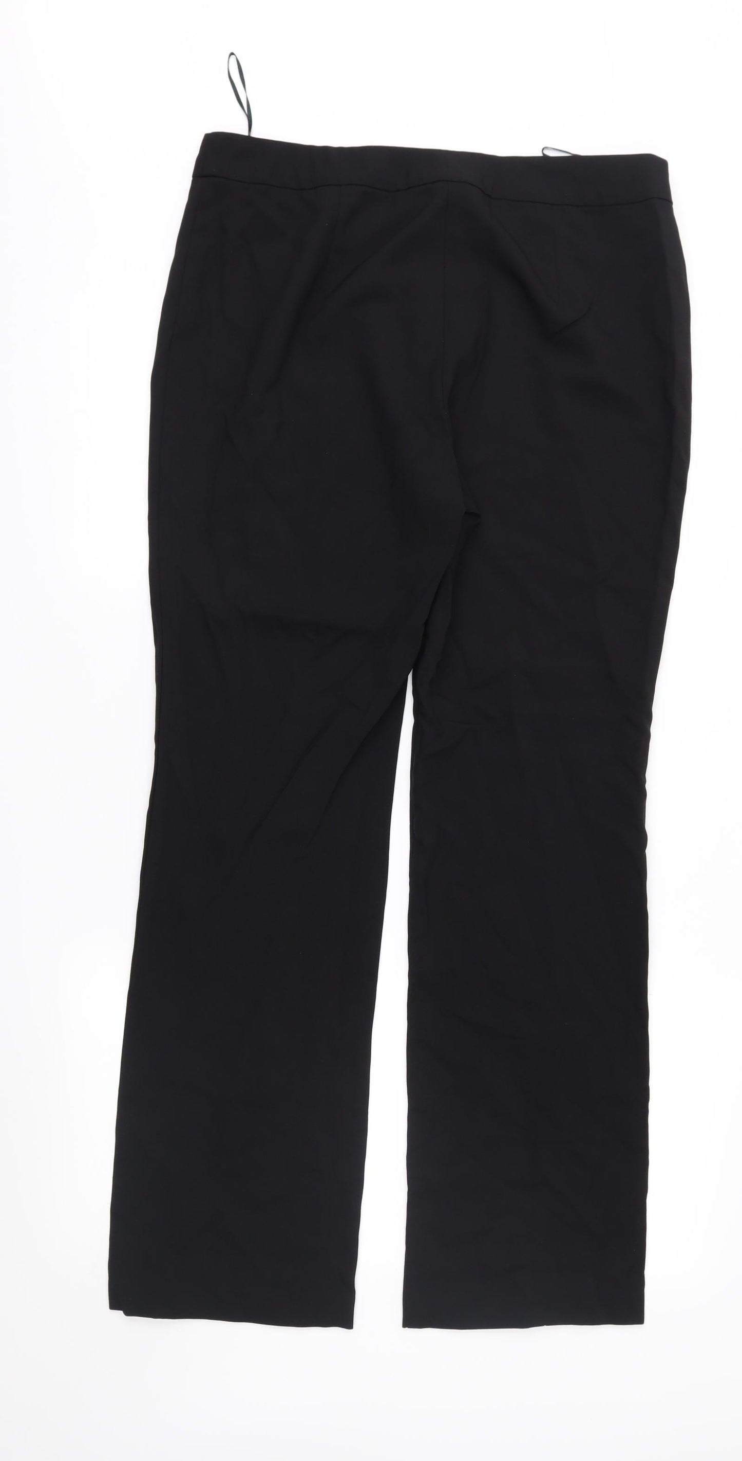 Papaya Womens Black   Trousers  Size 12 L30 in