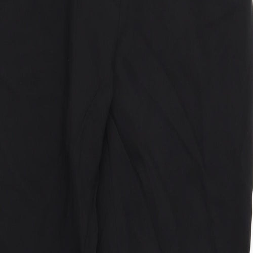 Papaya Womens Black   Trousers  Size 12 L30 in