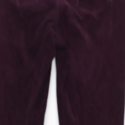 Country Casuals Womens Purple  Corduroy Trousers  Size 12 L26 in