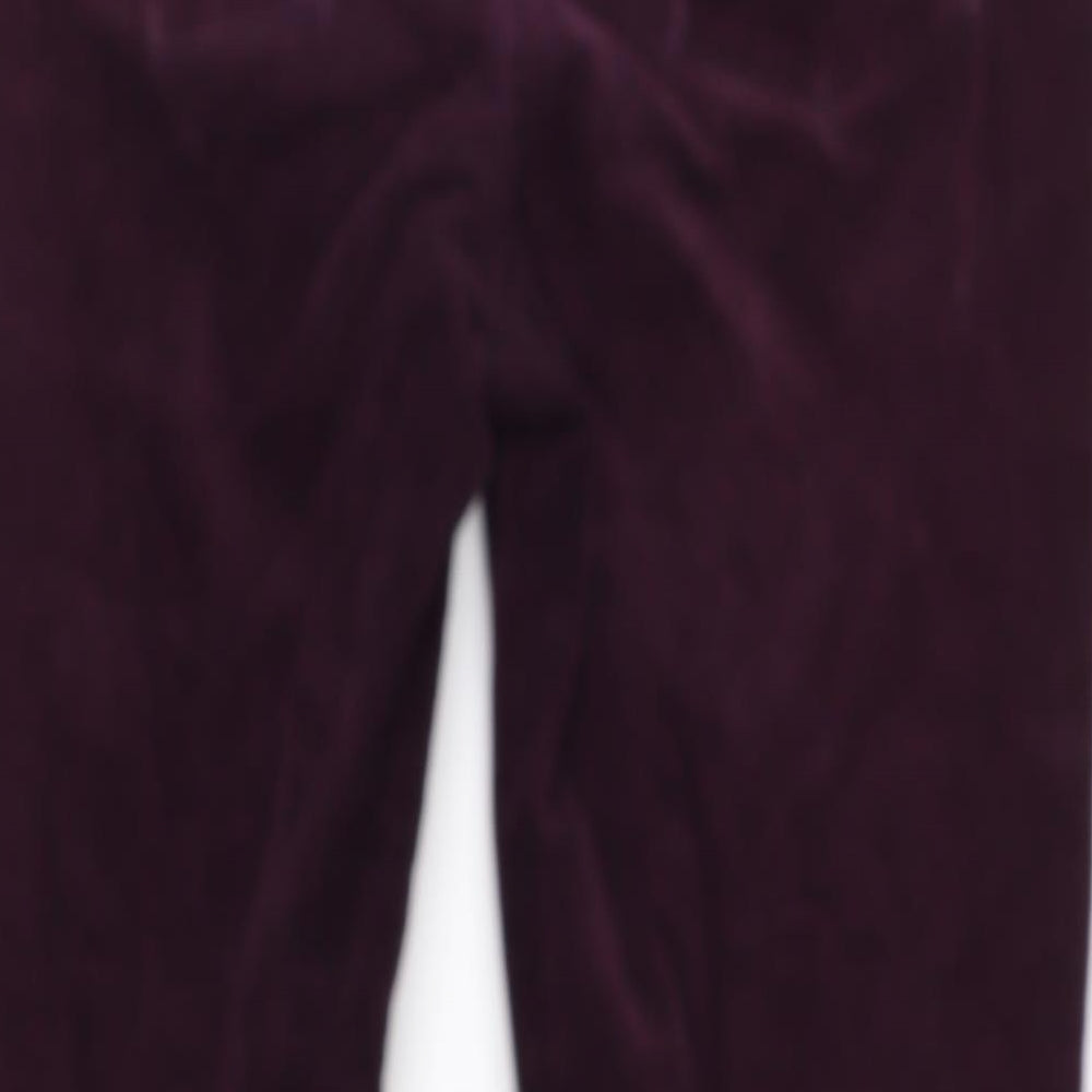 Country Casuals Womens Purple  Corduroy Trousers  Size 12 L26 in
