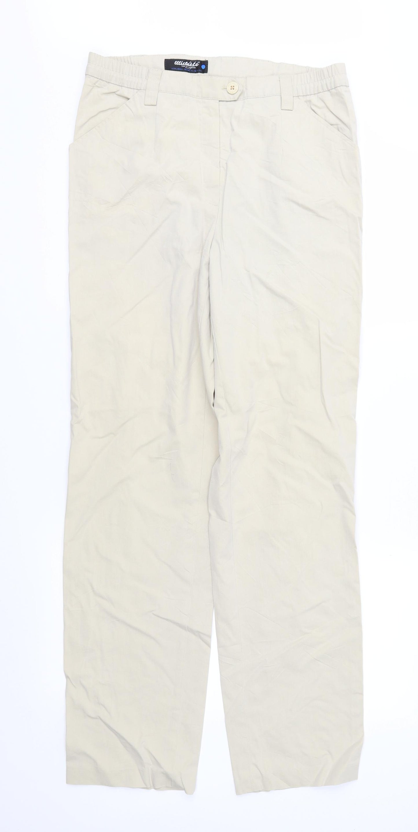 Wichele Womens Beige   Trousers  Size 14 L31 in
