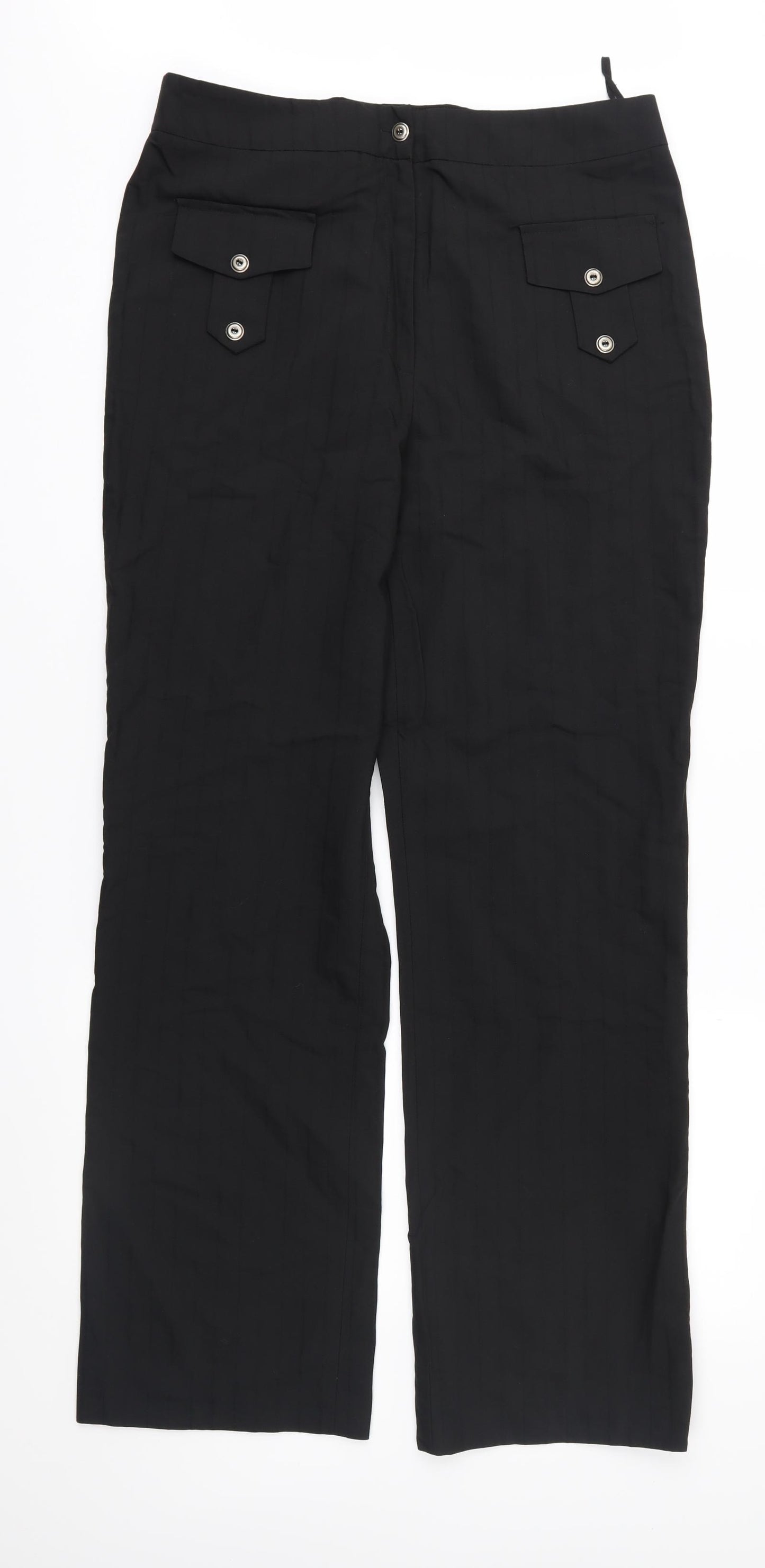 Katy baker Womens Black   Trousers  Size 16 L31 in