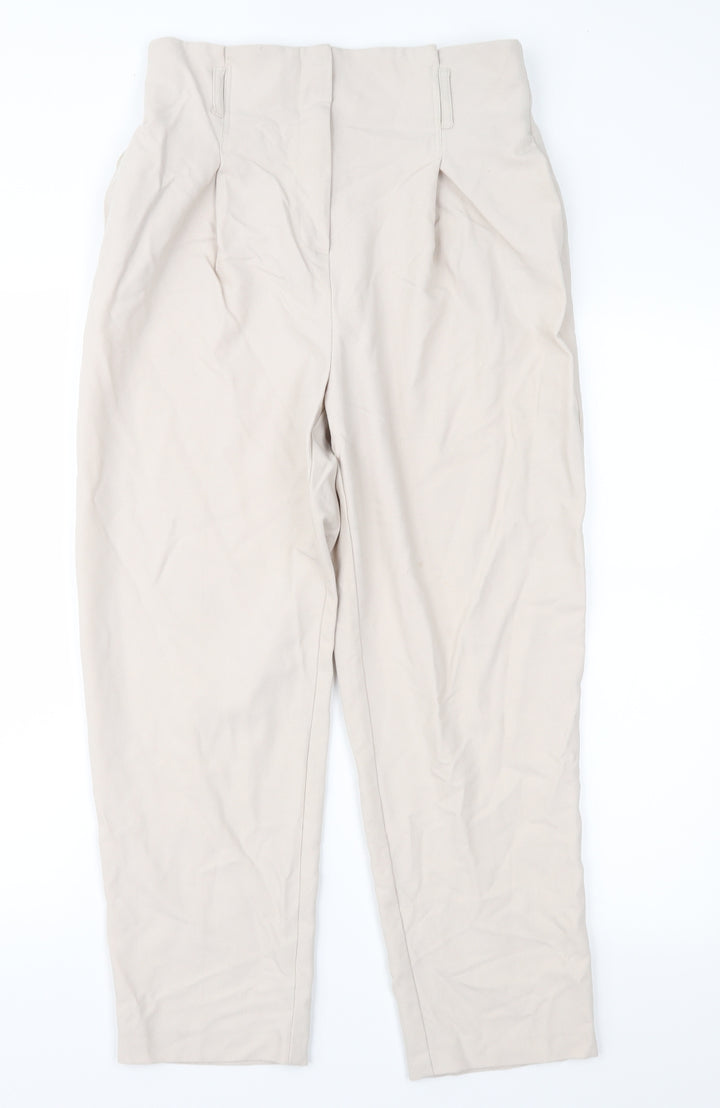 Topshop Womens Pink Cropped Trousers Size 10 L25 in