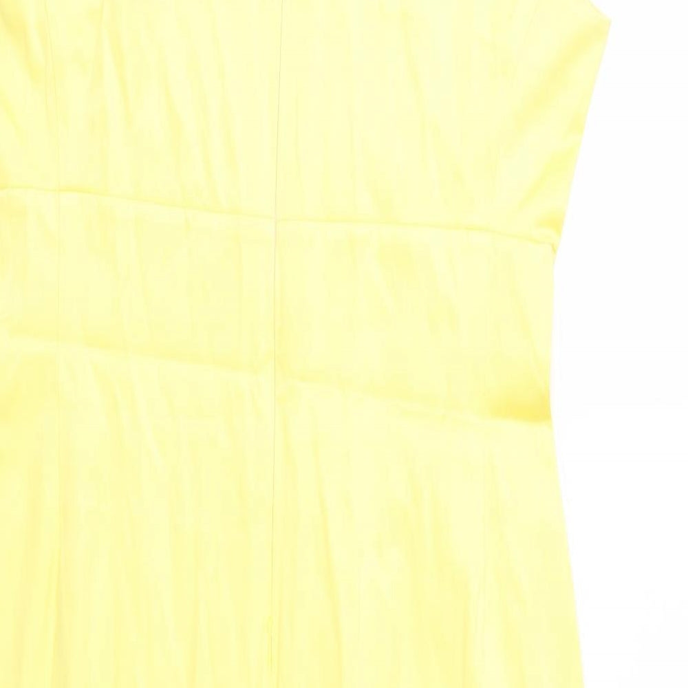 Top Studio Womens Yellow   Pencil Dress  Size 12