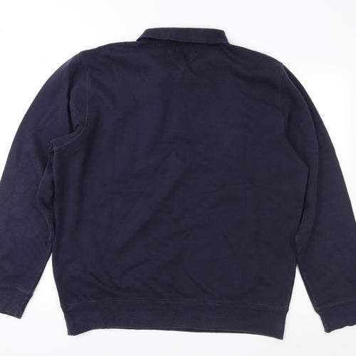 Easy Mens Blue   Pullover Sweatshirt Size L