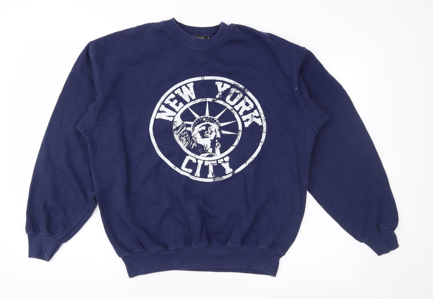 River Island Mens Blue   Pullover Sweatshirt Size S