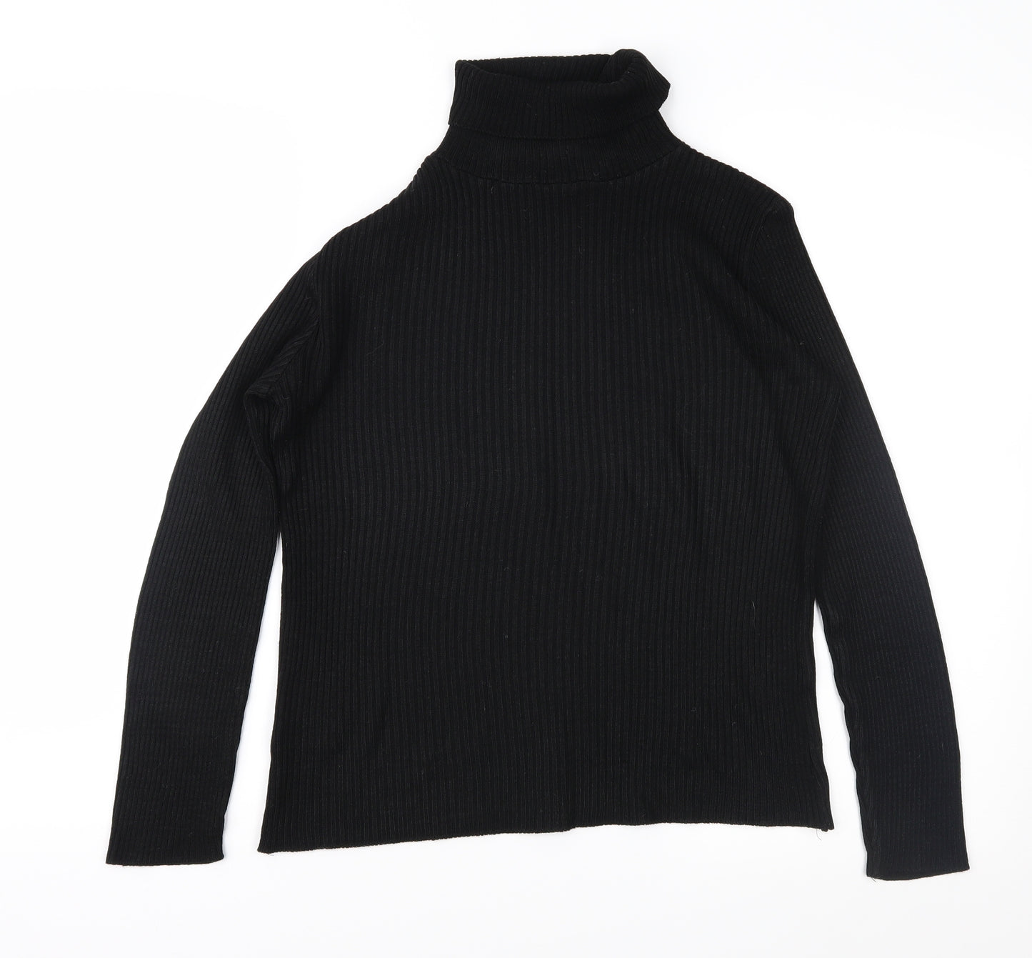 Topshop Womens Black  Knit Pullover Jumper Size 12