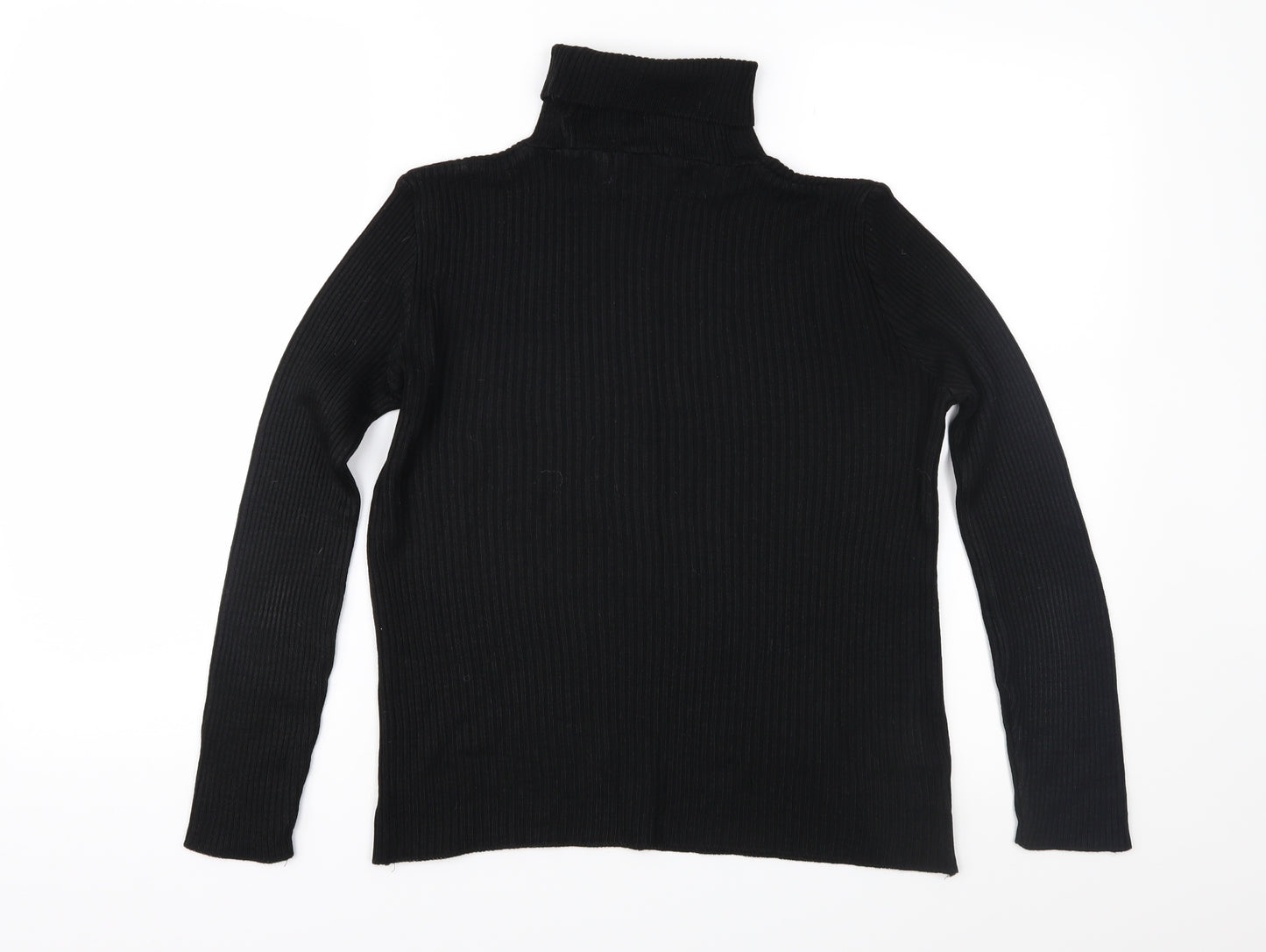 Topshop Womens Black  Knit Pullover Jumper Size 12