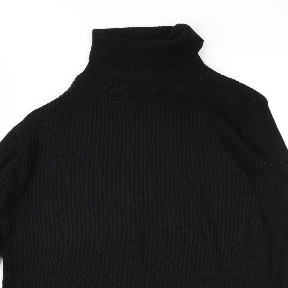 Topshop Womens Black  Knit Pullover Jumper Size 12