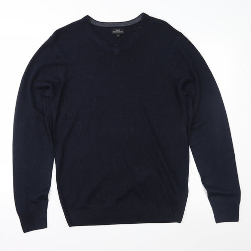 NEXT Mens Black  Knit Pullover Jumper Size M