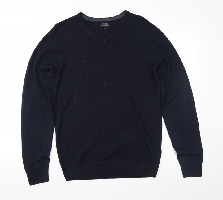 NEXT Mens Black Knit Pullover Jumper Size M