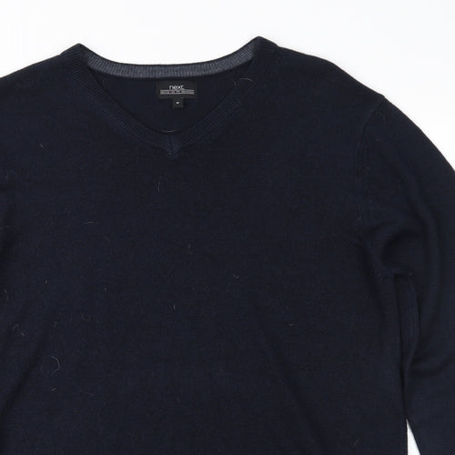 NEXT Mens Black  Knit Pullover Jumper Size M