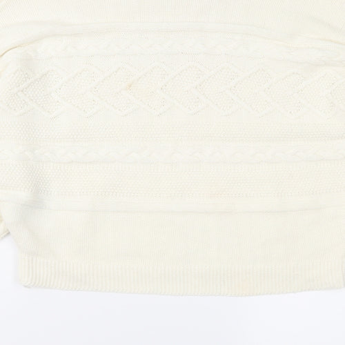 Miss Selfridge Womens Ivory  Knit Pullover Jumper Size 8