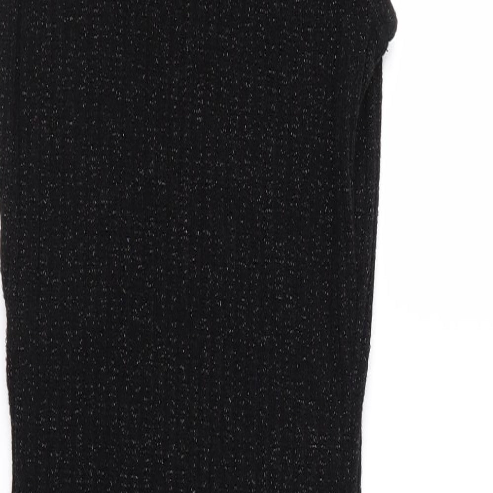 New Look Womens Black  Knit Jumper Dress  Size 8