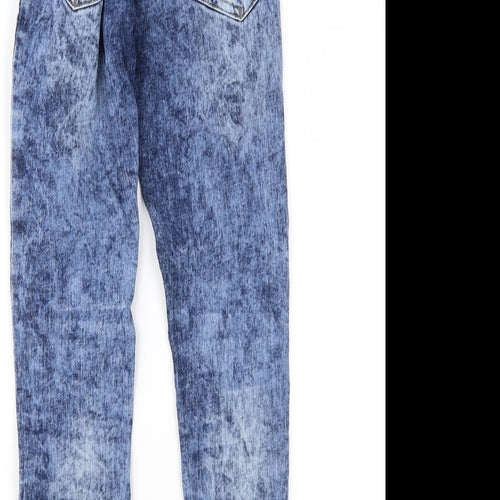 NEXT Girls Blue  Denim Skinny Jeans Size 9 Years - Distressed