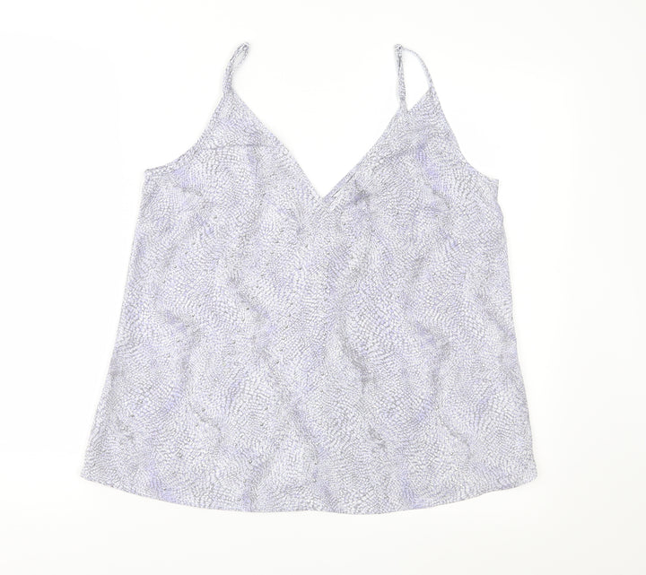 NEXT Womens Purple Geometric  Camisole Blouse Size 10