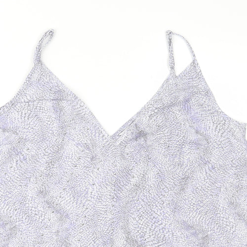 NEXT Womens Purple Geometric  Camisole Blouse Size 10