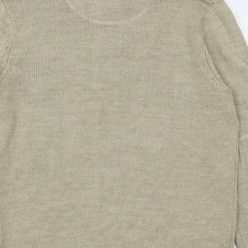 Twisted Soul Mens Beige    Jumper Size M