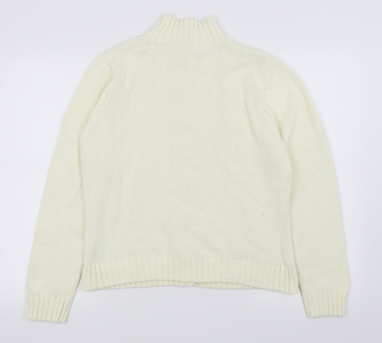 M&S Womens White   Cardigan Jumper Size 16