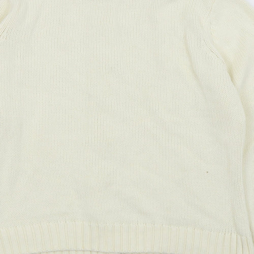 M&S Womens White   Cardigan Jumper Size 16