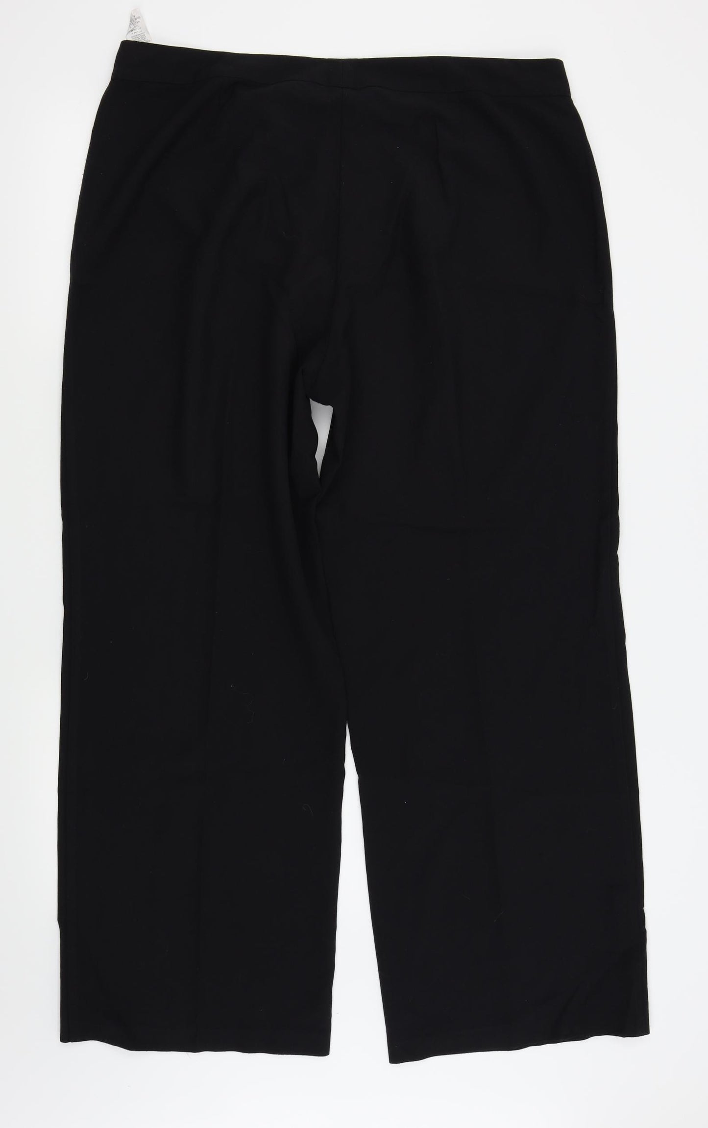 M&S Womens Black   Trousers  Size 18 L29 in