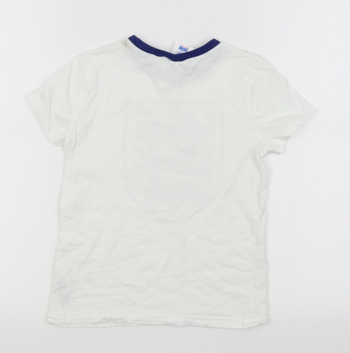 Primark Boys White   Basic T-Shirt Size 8-9 Years  - england T-SHIRT