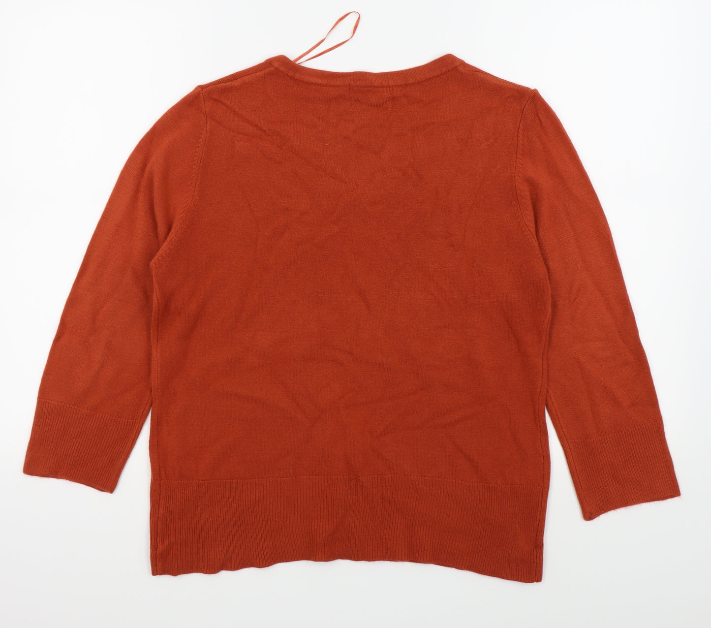 Klass Womens Orange   Basic T-Shirt Size L