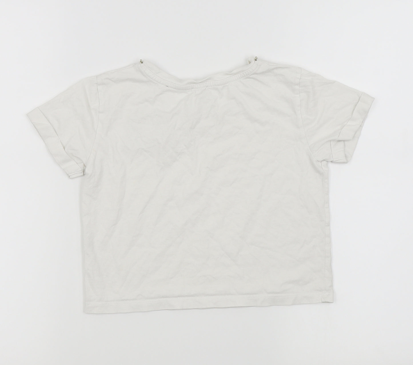 River Island Girls White   Basic T-Shirt Size 7-8 Years