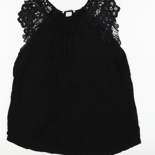 H&M Womens Black   Basic T-Shirt Size M