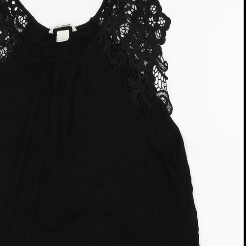 H&M Womens Black   Basic T-Shirt Size M