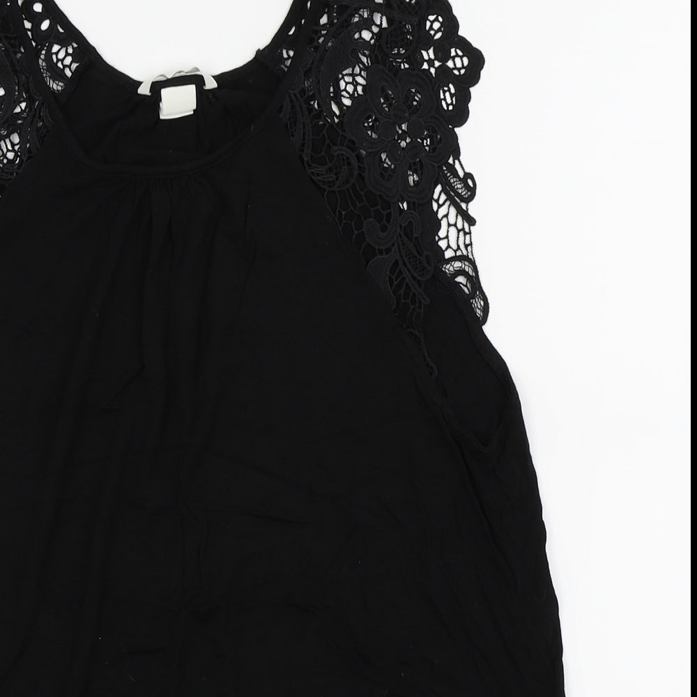 H&M Womens Black   Basic T-Shirt Size M