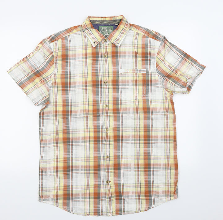 montaray Mens Multicoloured Check Button-Up Size M