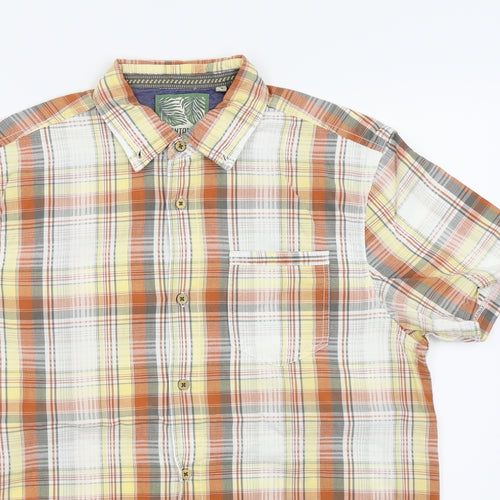 montaray Mens Multicoloured Check   Button-Up Size M