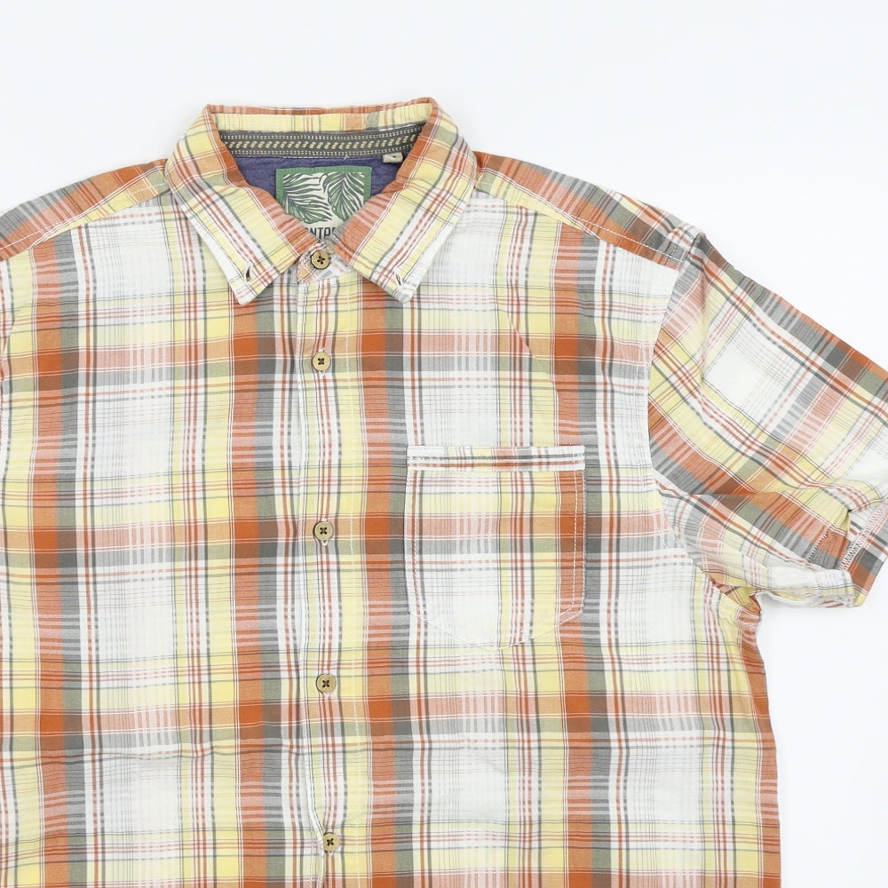 montaray Mens Multicoloured Check   Button-Up Size M