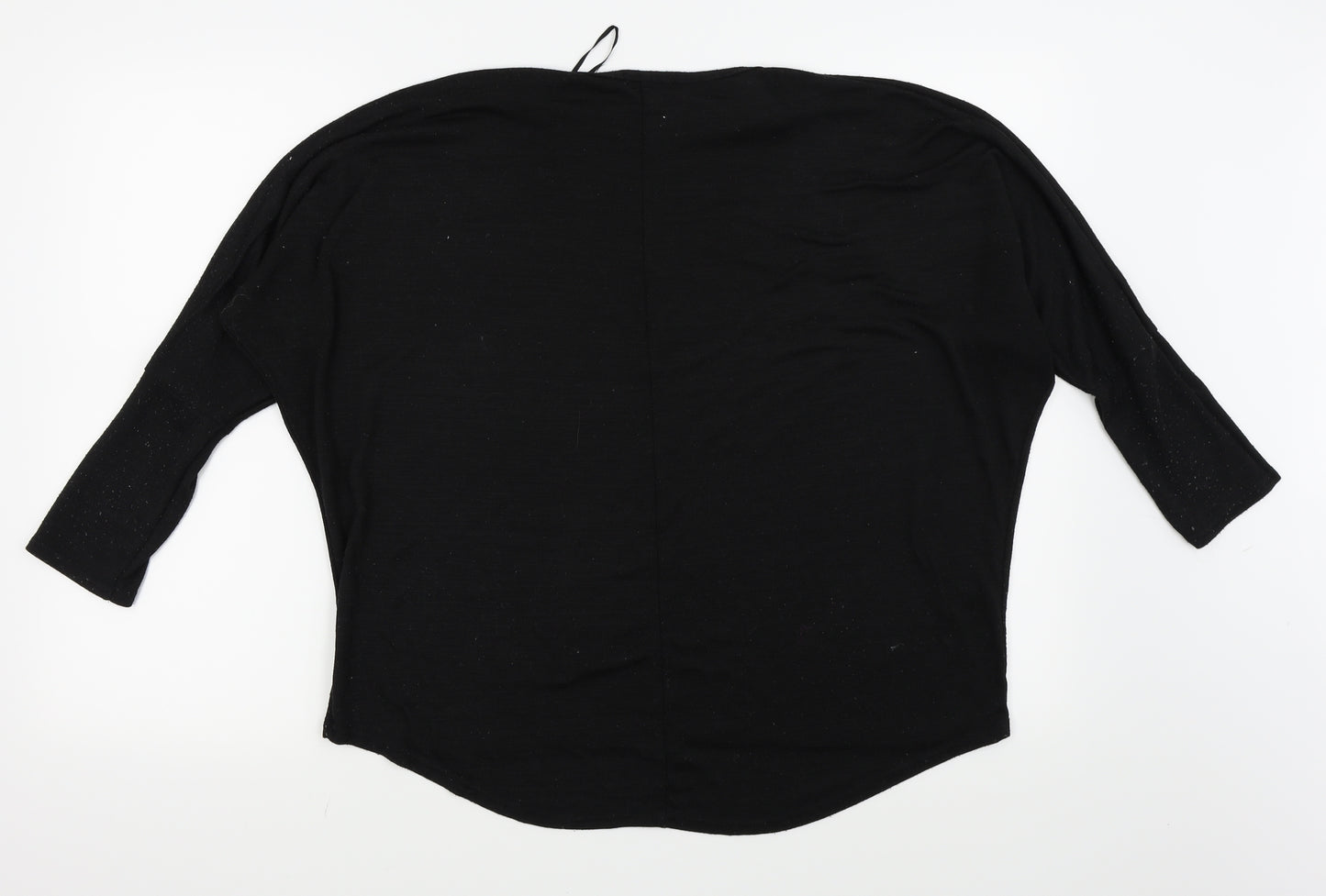 FUNKY FIT Womens Black   Basic T-Shirt Size M