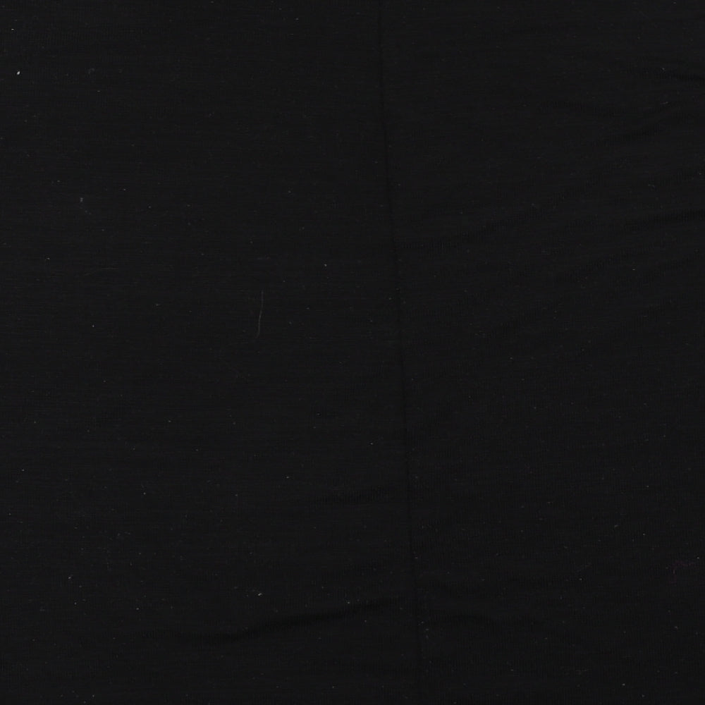 FUNKY FIT Womens Black   Basic T-Shirt Size M